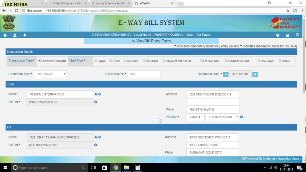 How to Generate an E-Way Bill Online Complete Step-by-Step Guide