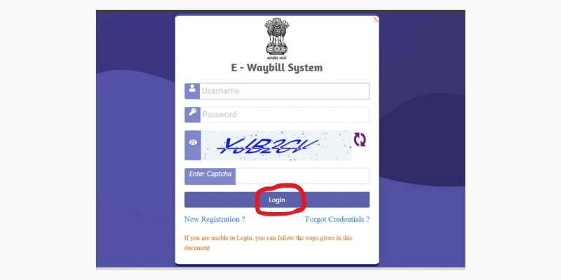 How to Login to the E-Way Bill Portal Step by Step